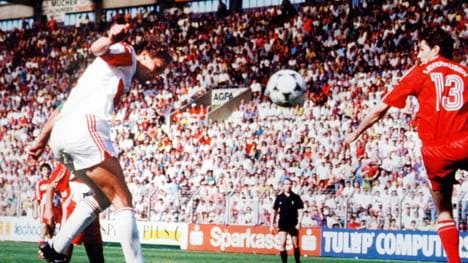 Guido Buchwald köpft den VfB Stuttgart 1992 zum Titel