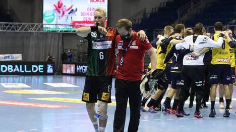 Matthias Musche (SC Magdeburg) verletzte sich gegen die Rhein-Neckar Löwen