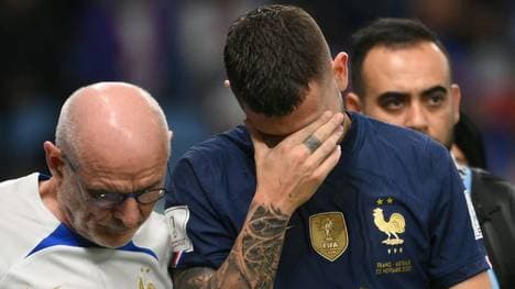 Lucas Hernandez wird verletzungsbedingt ausgewechselt