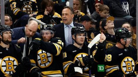 Marco Sturm auf der Bruins-Bank