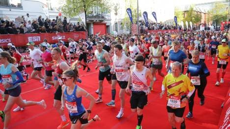 Der Start vom Hamburg-Marathon