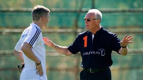 Franz Beckenbauer und Bastian Schweinsteiger