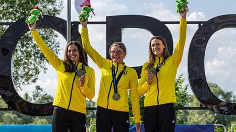 Funk, Lilik und Apel waren im Wasserkanal erfolgreich