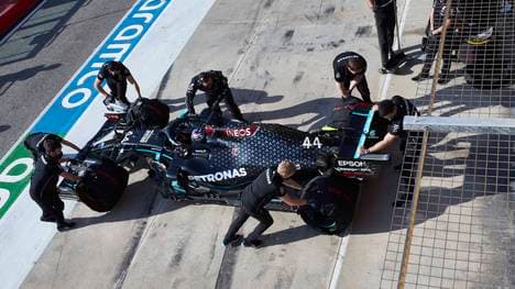 Lewis Hamilton hat beim Qualifying in Imola die Pole Position verpasst