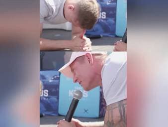 Felix und Toni Kroos treten gegeneinander in vielen verschiedenen Challenges an. Zum Start geht es darum, einen Plank so lange wie möglich zu halten.