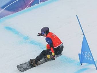 Snowboardcrosser im Mixed mit Ulbricht und Fischer