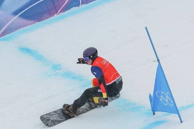 Snowboardcrosser im Mixed mit Ulbricht und Fischer