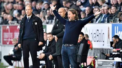 Bo Henriksen (r.) und Jess Thorup waren schon in Dänemark Konkurrenten, sind aber Freunde