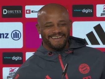 Auf der Pressekonferenz vor der Partie gegen den 1. FSV Mainz 05 wird Bayern-Trainer Vincent Kompany von einem französischen Reporter zum Champions-League Halbfinale gegen Paris Saint-Germain gefragt. Kompany will diese Frage nicht beantworten und sorgt für Lacher. 