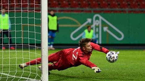 Finn Dahmen zeigte für die deutsche U21 eine starke Leistung