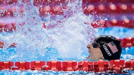 Katie Ledecky hat das Gigantenduell für sich entschieden