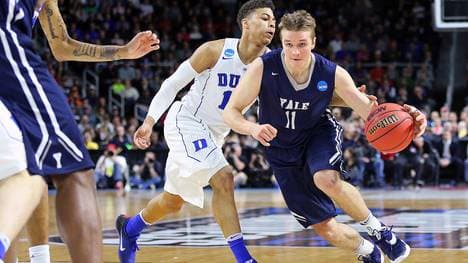 Makai Mason (r.) scheiterte mit Yale erst in der zweiten Runde von March Madness an Duke