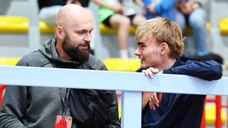 Andor Rik Schumann im Januar mit seinem Vater Nils