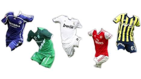 Welcher Spieler verbrachte in  diesen Trikots seine Karriere?