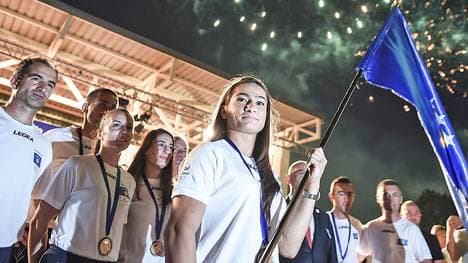 Fahnenträgerin Majlinda Kelmendi geht in Rio de Janeiro erstmals für den Kosovo an den Start