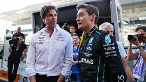 Toto Wolff und George Russell waren bedient