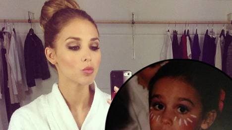 Ann-Kathrin Brömmel hatte offenbar schon immer ein Faible für Make-up.