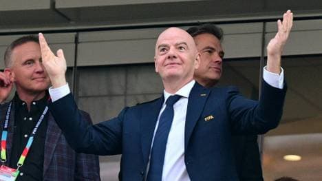 FIFA-Präsident Gianni Infantino auf der Ehrentribüne
