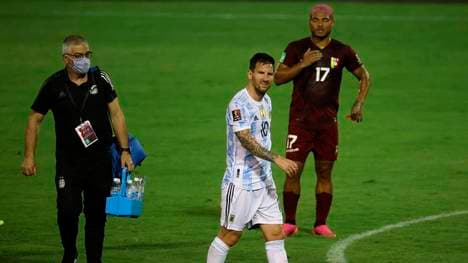 Lionel Messi wurde beim Duell mit Venezuela übel gefoult
