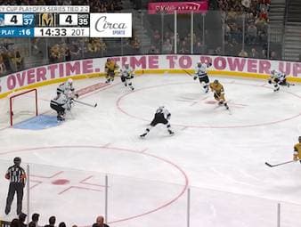 Utah und Vegas liefern sich in Spiel fünf ein spektakuläres Hin und Her, das erst durch einen Last-Second-Hattrick von Dorofeyev in die doppelte Overtime geht. Dort entscheidet Brett Howden das Spiel für Vegas.
