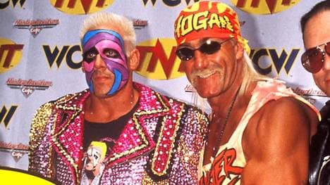 Sting (l.) war einst der große Rivale Hulk Hogans