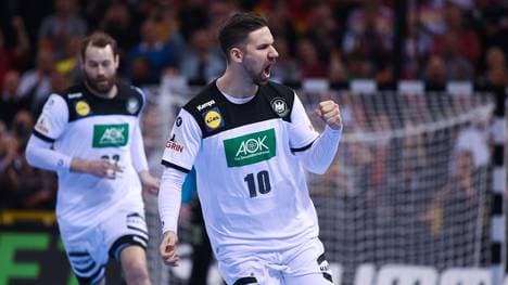 HANDBALL-WC-2019-GER-NOR Fabian Wiede ist der erste deutsche All-Star einer WM seit 2007. Damals wurden Henning Fritz und Michael Kraus mit der Wahl geehert