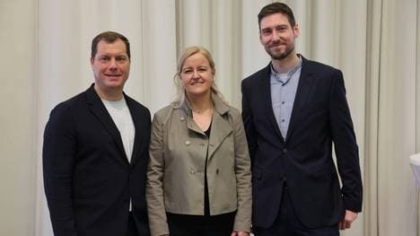 Das Vorstandsteam der Sporthilfe um Max Harting (r.)