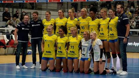 Der SSC Palmberg Schwerin war Mitte September schon beim Abschiedsspiel für Denise Hanke im Einsatz