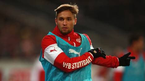 Moritz Leitner beim Aufwärmtraining des VfB Stuttgart