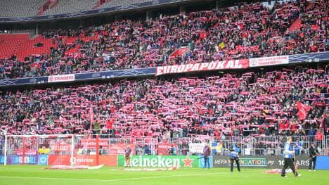 Die Allianz Arena beim Spiel gegen Manchester United