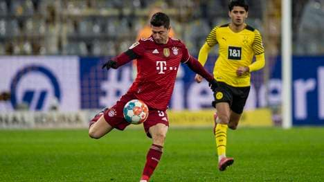 Robert Lewandowski traf gegen den BVB per Elfmeter für den FC Bayern
