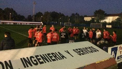 Beim Training von Mainz 05 wurde es dunkel