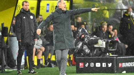 Trainier Adi Hütter legt mit Gladbach eine bisher enttäuschende Saison hin