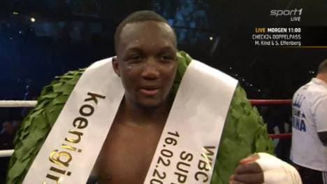 Abass Baraou (Deutschland) - Carlos Molina (Mexiko) Abass Baraou gewinnt gegen Carlos Molina die internationale Meisterschaft der WBC