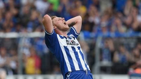 KSC-Torjäger Rouwen Hennings ist verletzt