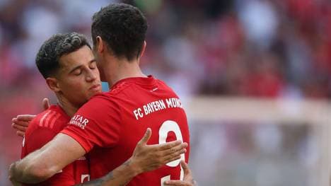 Philippe Coutinho und Robert Lewandowski harmonieren prächtig