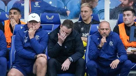 Michael Beale (M.) ist nicht mehr Trainer der Glasgow Rangers