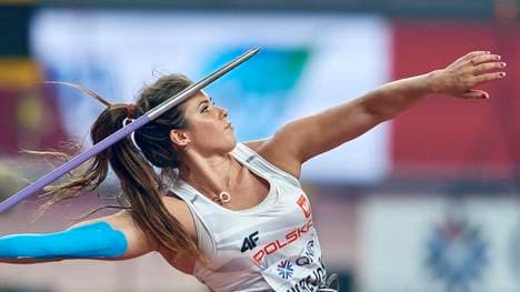 Maria Andrejczyk wirft die drittbeste Weite mit dem Speer