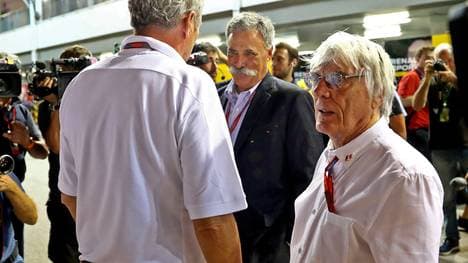 In Singapur steht nicht mehr Bernie Ecclestone, sondern der neue starke Mann der Formel 1 Chase Carey im Mittelpunkt