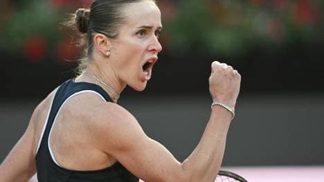 Elina Switolina jubelt in Italien