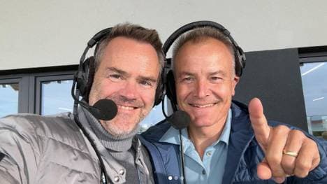 Volker Grube (l.) und Sven Fischer bilden im ZDF das neue Biathlon-Experten-Duo