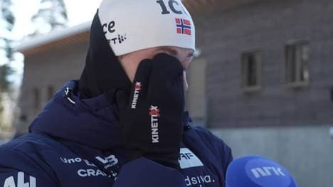 Sturla Holm Laegreid durfte nicht beim Massenstart in Lenzerheide antreten