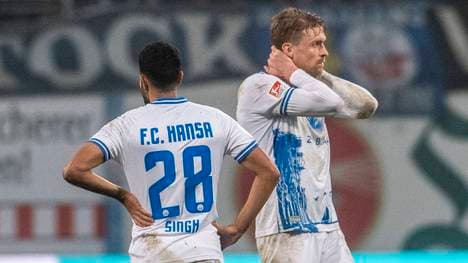Hansa Rostock droht in der 2. Liga der Abstieg