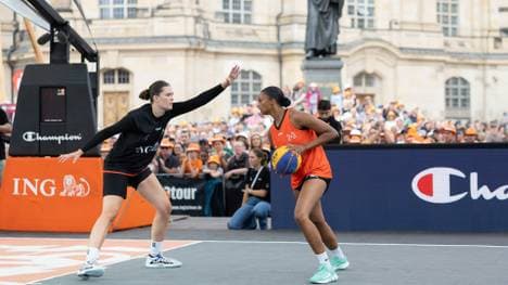 2025 in Dresden: Die Finals, hier 3x3 Basketball