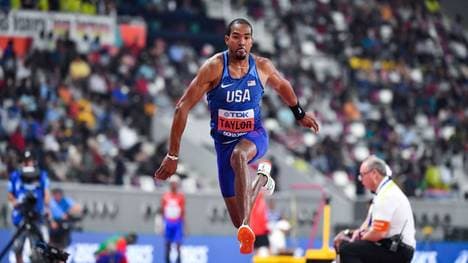 Christian Taylor holt sich den Sieg im Dreisprung
