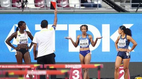 Brianna McNeal wurde wegen eines Fehlstarts disqualifiziert