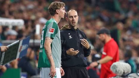 Ole Werner (r.) im Gespräch mit Nick Woltemade