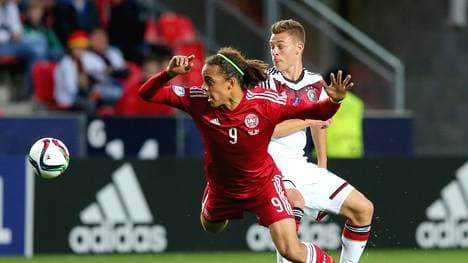 Yussuf Poulsen gegen Josua Kimmich bei der U21-EM 