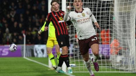 Bejubelt seinen Treffer: Phil Foden 