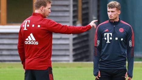 Michael Cuisance (r.) hatte beim FC Bayern auch Julian Nagelsmann als Trainer